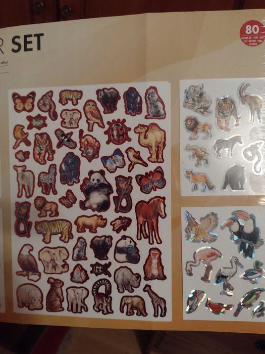 Zestaw naklejek 80 szt.