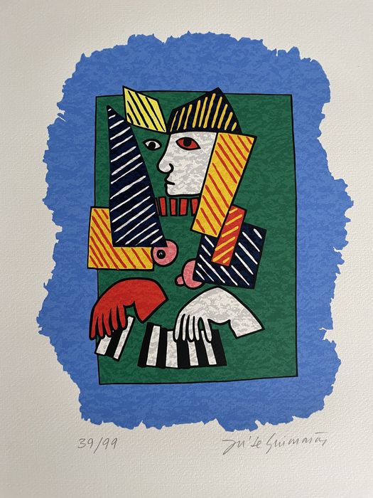José de Guimarães | Pianista | serigrafia 39/99 (assinada)