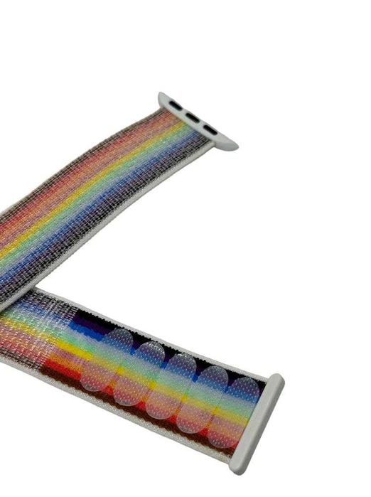 Apple Watch 38/40/41mm Opaska Pasek Materiałowy Kolorowy kod 1979