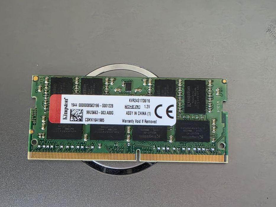 Memória RAM Kingston DDR4 SO-DIMM 16GB 2400MHz – KVR24S17D8/16