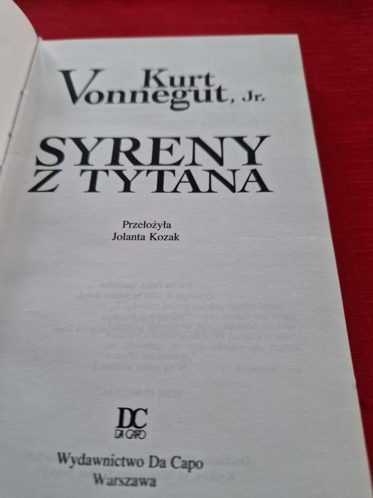 Kurt Vonnegut SYRENY z TYTANA WydDa Capo 1997