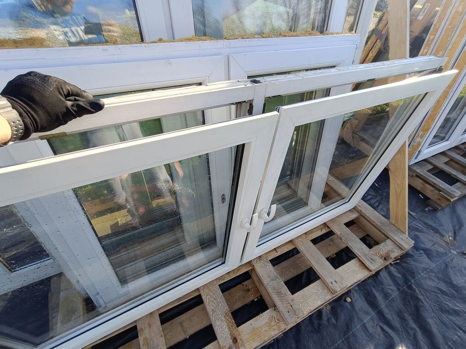 Okno 200x102 plastikowe rozwierno uchylne białe 2-szybowe
