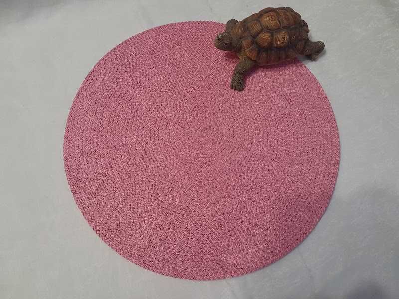 Підтарільники рожеві круглі Декор, турбота для столу Handmade Placemat