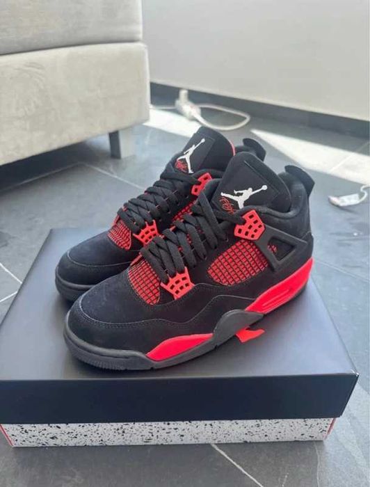 Buty Trampk Jordan 4 Retro Red Thunder R.41
