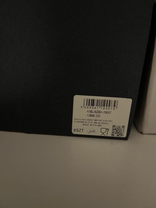 Crystal Julia Kieliszki kryształowe do wina do grawerowania 6 szt