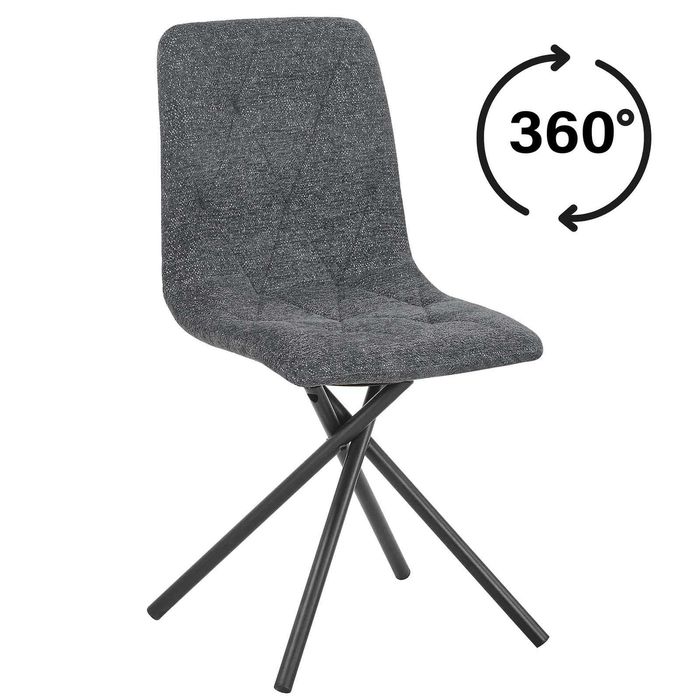 (15SI) Stół okrągły rozkładany + 4 krzesła obrotowe, nowe 1799 zł