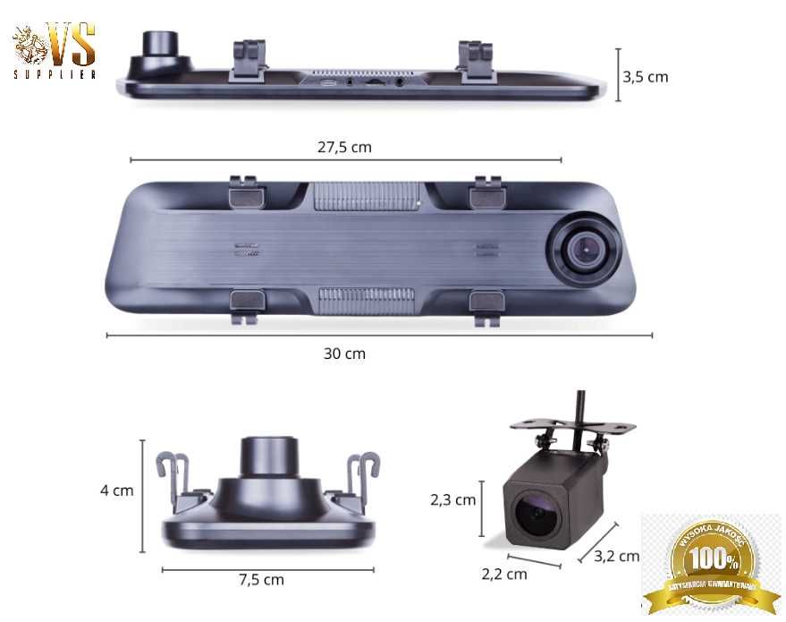 lusterko samochodowe android full hd 4k kamera cofania super jakość