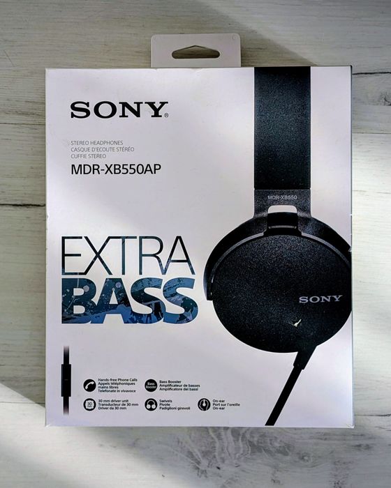 Słuchawki Sony MDR-XB550AP Extra Bass – Stan Idealny