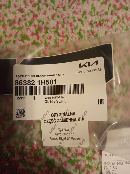 Naklejki na ramki drzwi Kia Ceed I