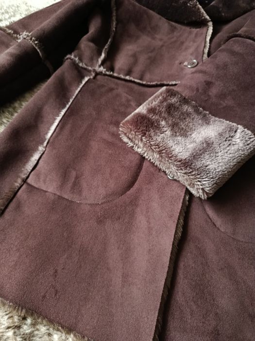 Жіноча дублянка з хутром, стан нової