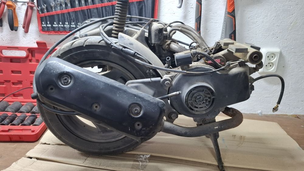 Кришка варіатора Suzuki lets 2, запчастини двигуна сузукі летс 2