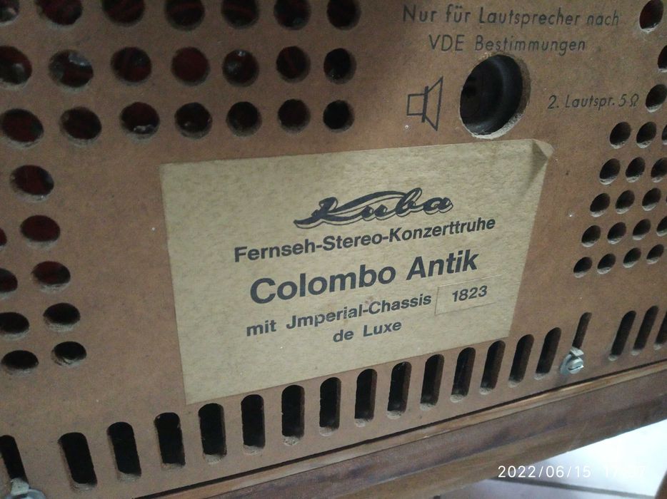 Radiola Kuba Imperial Colombo- Antik 864