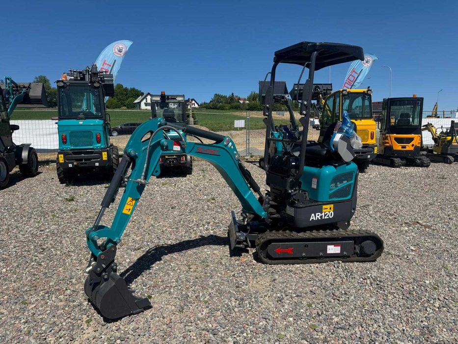 Minikoparka Schmidt Ar 120 Silnik Kubota 3 cyl Mocna Hydraulika Idealna do Profesjonalnych Prac Waga 1200kg