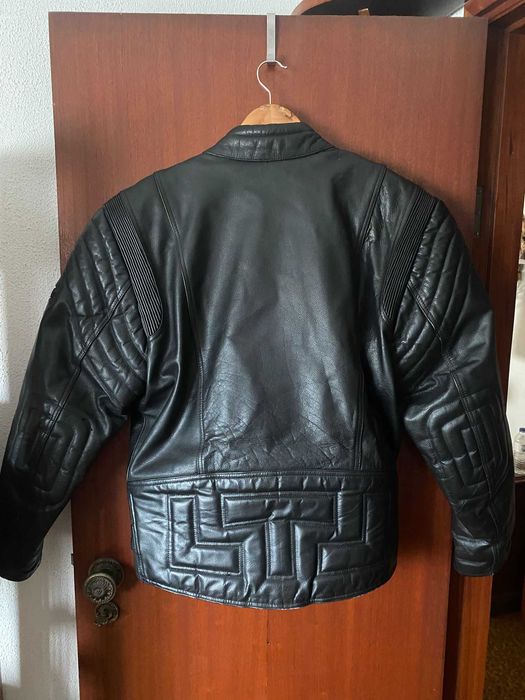 Casaco de Mota Wildcat em Pele Genuína – Vintage – Tamanho 54 / XL