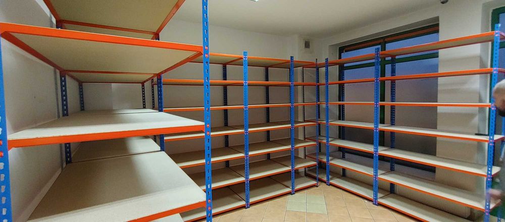 Regały Metalowe Półkowe  do Magazynu Sklepu Garażu Piwnicy