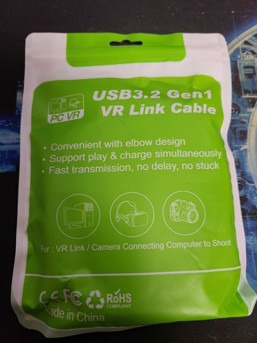 Кабель Oculus Link Meta Quest 3, Quest/2 Type- C 3,2 Gen1, 3 м.