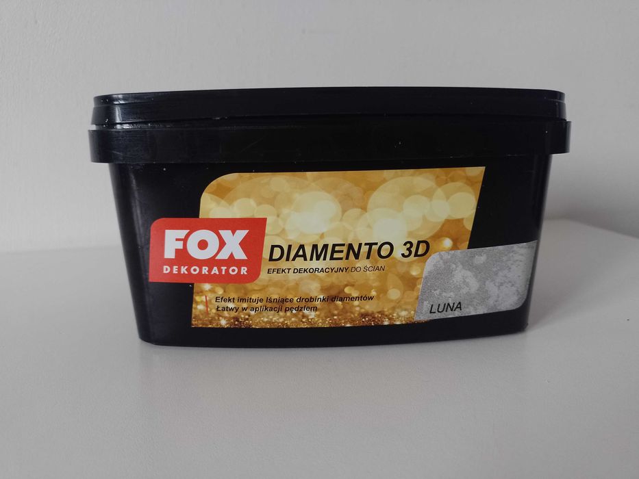 Farba dekoracyjna na ścianę ozdobną Fox Diamento 3D Luna
