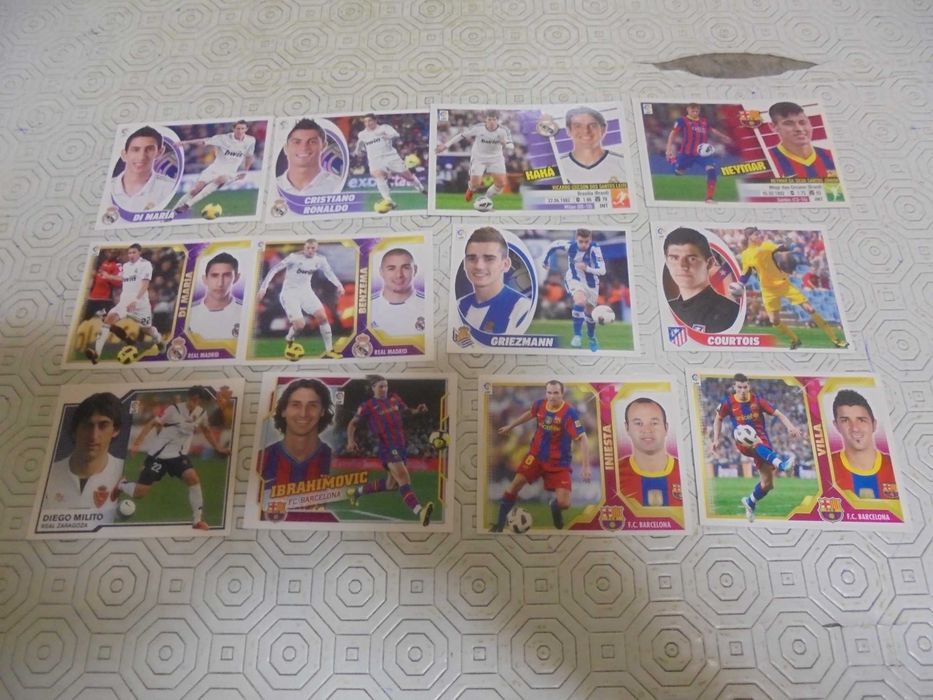 Cristiano Ronaldo Ibhaimovic Kaká Benzema Neymar cromos da La Liga
