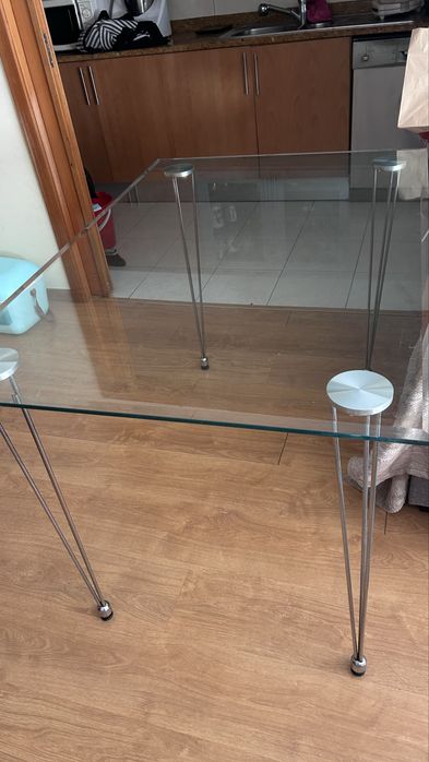 Mesa cozinha em vidro