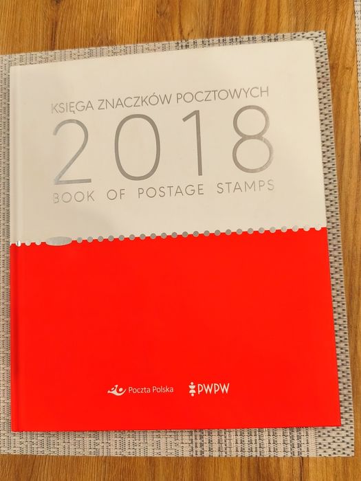 Księga znaczków pocztowych 2018 rok.