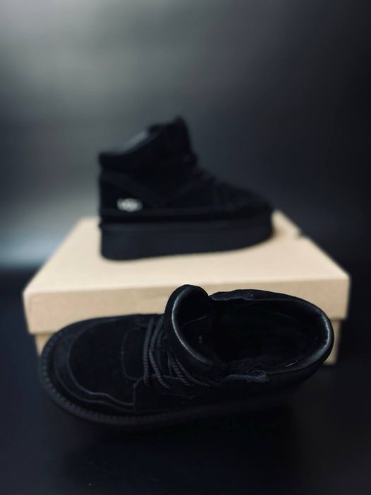 Купить угги черные / замшевые Ugg Lowmel Australia натуральная овчина