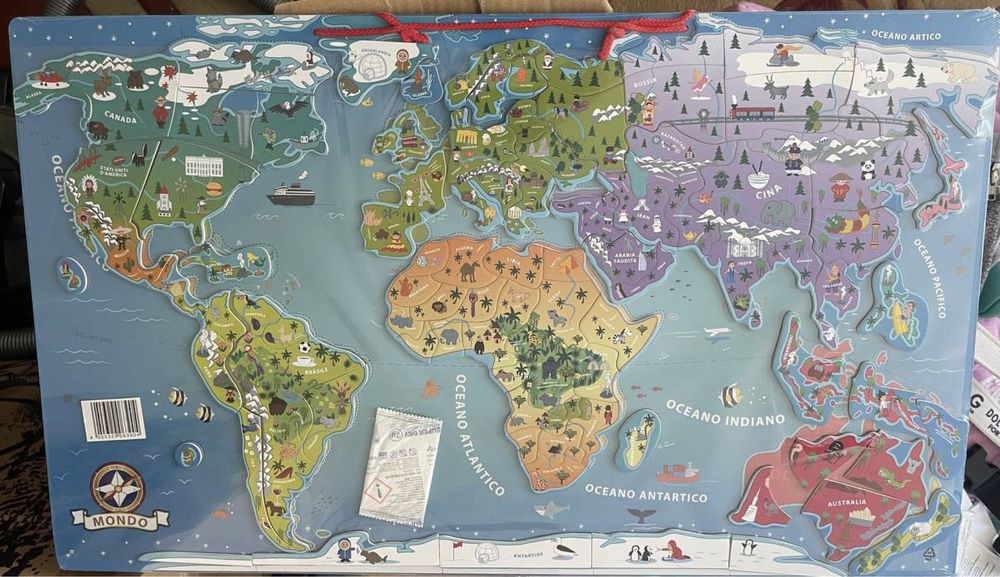 Магнітна карта світу Play tive