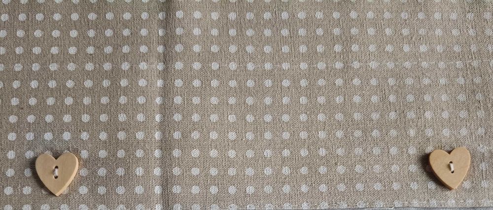 Firanka z motywem serduszka 100x50 cm