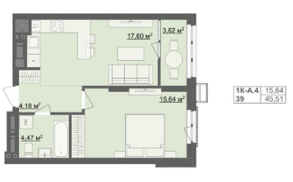 Квартира ЖК Рівер Сіті