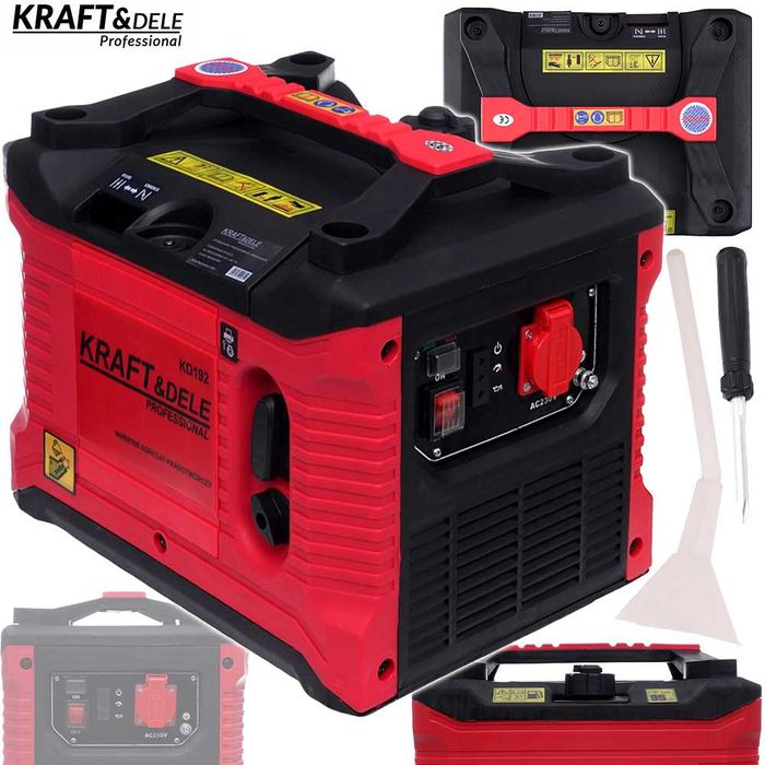 KRAFT&DELE Agregat Prądotwórczy 1500w Generator Inwertorowy KD192