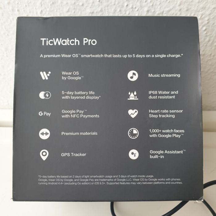 Smartwatch Relógio Ticwatch Pro (NFC/GPS).