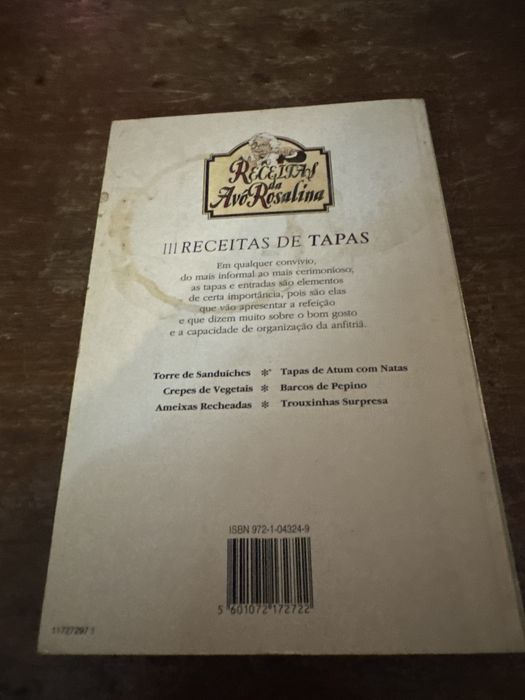 Receitas da avó Rosalina 111 receitas de tapas e entradas