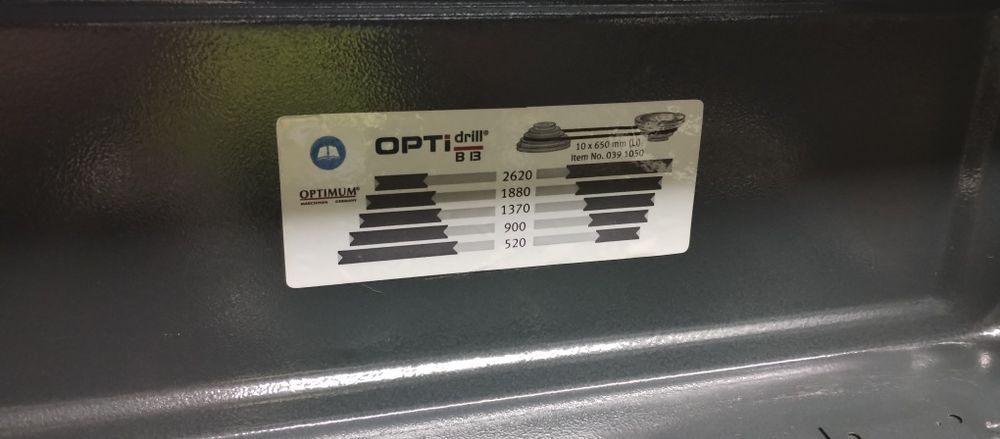 Wiertarka stołowa Optimum OPTIdrill B 13 + imadło (stan idealny)