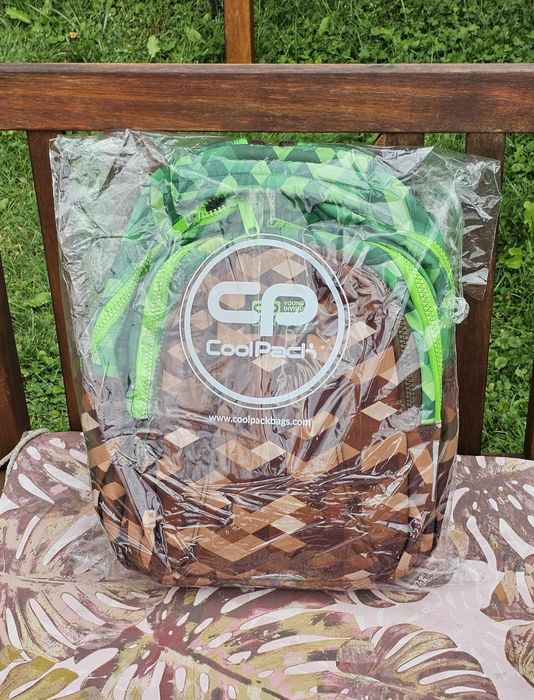 Komplet plecak, bidon, torba i piornik  Coolpack Joy S Minecraft Pixel