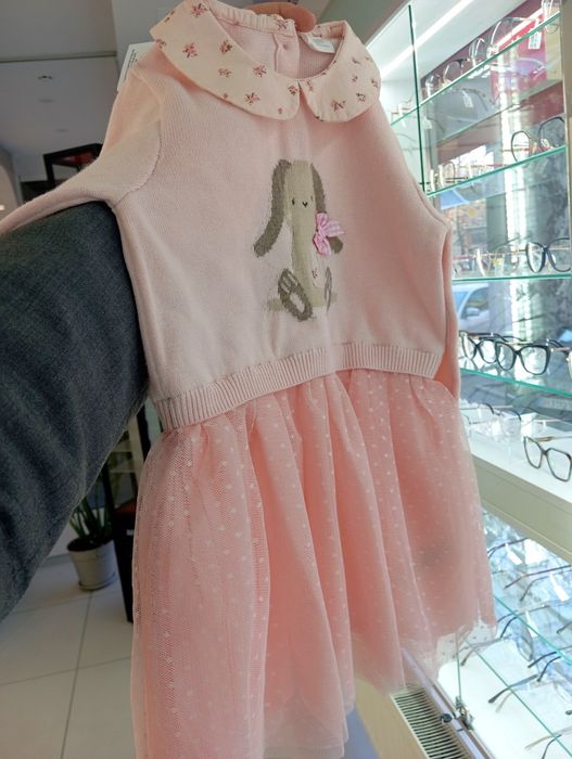 Сукня трикотажна з фатіном Next