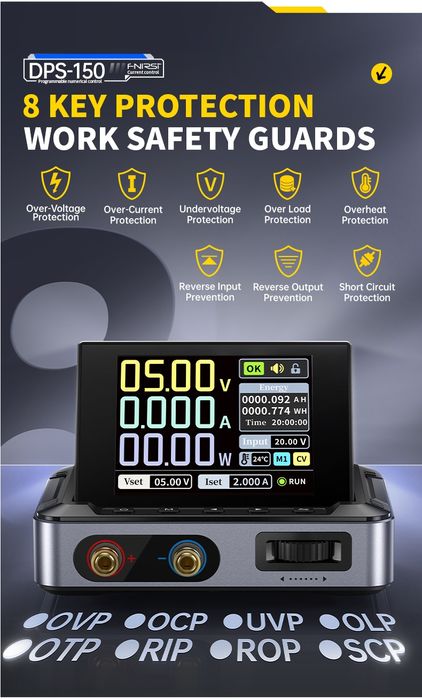 Новые Fnirsi DPS-150 лабораторный блок  питания