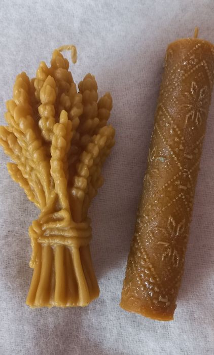 Свічки  з вощини і бджолиного воску