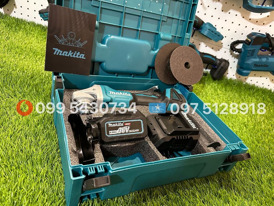 Болгарка акумуляторна Makita DGA504 36V 8Ah безщіткова диск 125 мм