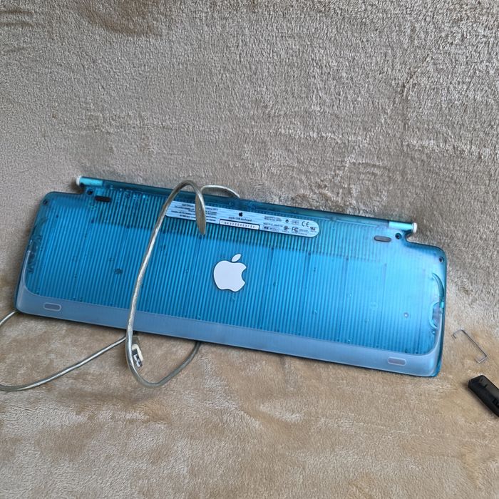 Klawiatura Apple USB Keyboard M2452 Bondi Blue (iMac G3) – Vintage / 100% Sprawna