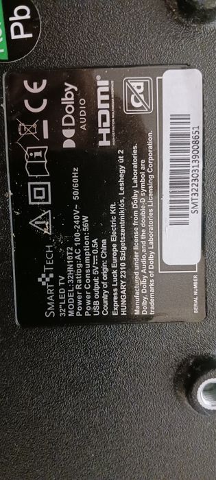 Tv smart tech 32hn10t2 peças