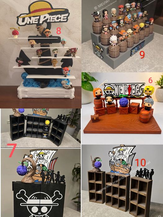 One Piece  підставка полиця стенд під фігурки kinder joy діорама