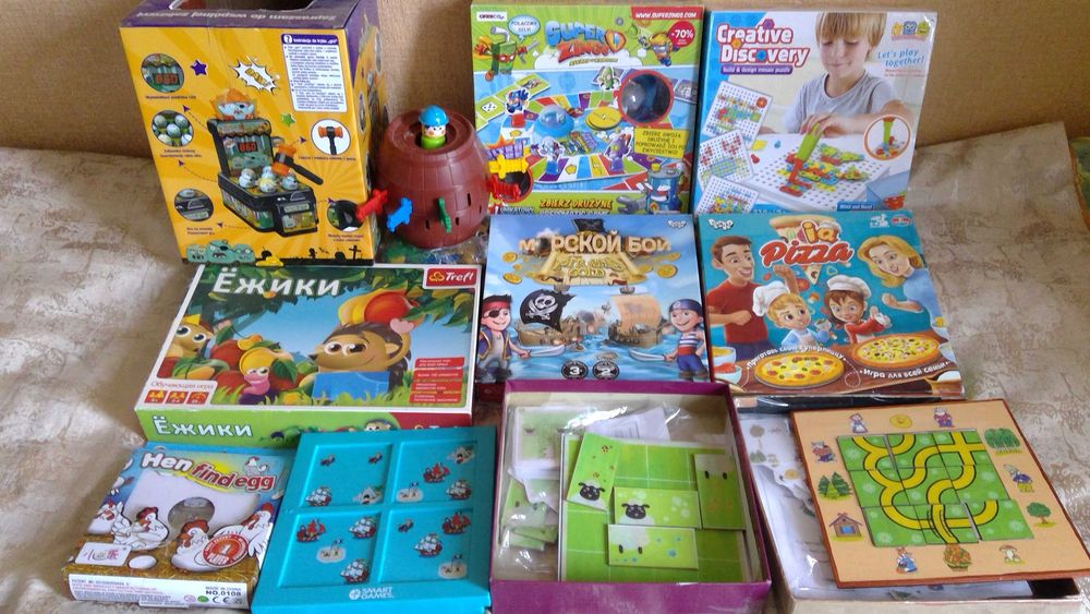 Игры настольные. развивающие головоломки