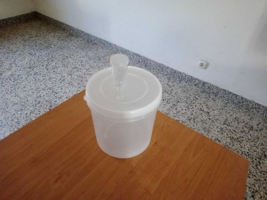 Balde fermentador com airlock 5 Litros sidra e vinagre de maçã