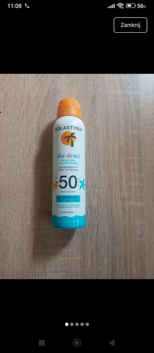 Krem do opalania w sprayu dla dzieci