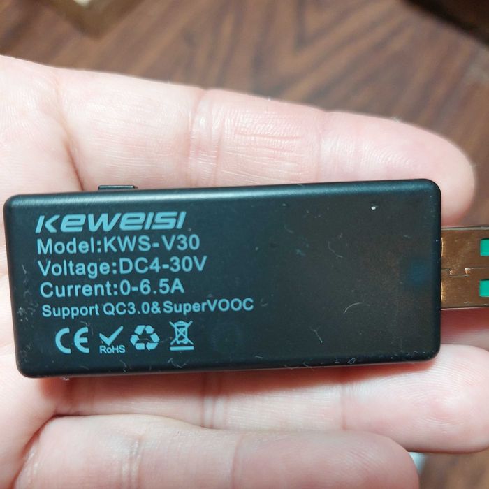 Универсальный USB 3.2 Юсб тестер 4в1 до 6.5А с памятью и поддержкой PD