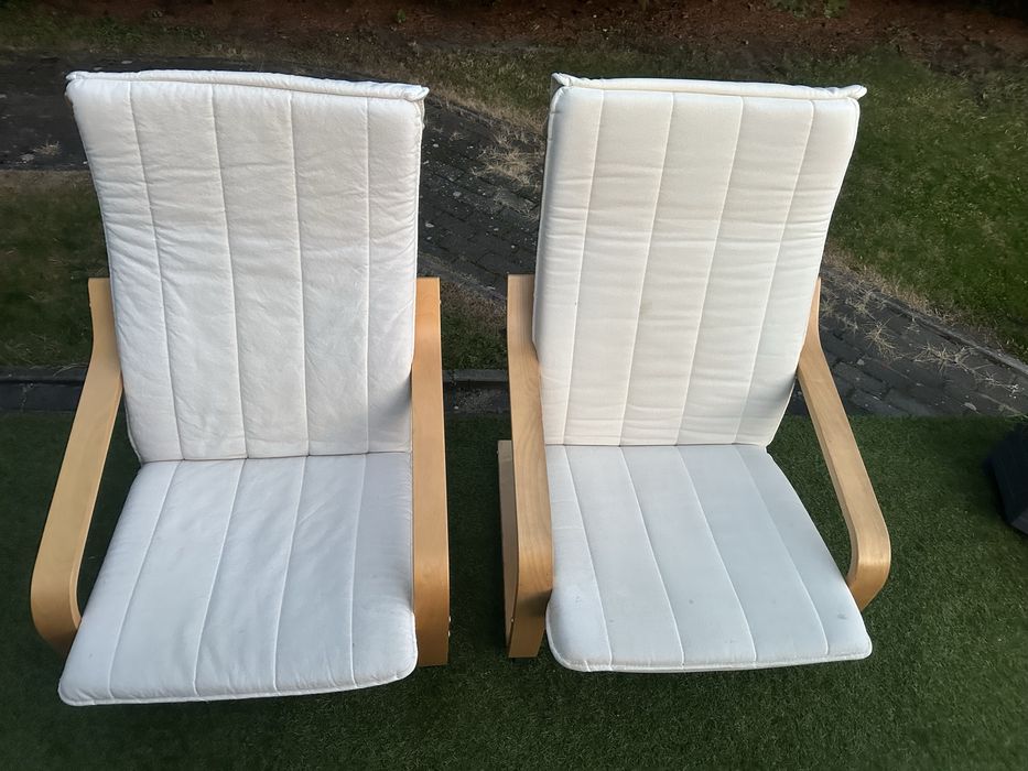 Fotel IKEA z poduszką – 2 szt- bardzo dobry stan