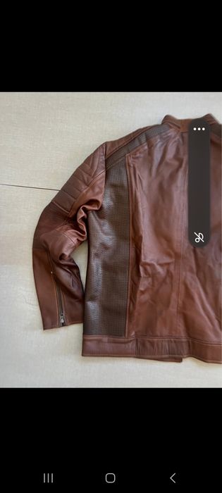 Casaco de pele genuína vintage Xl