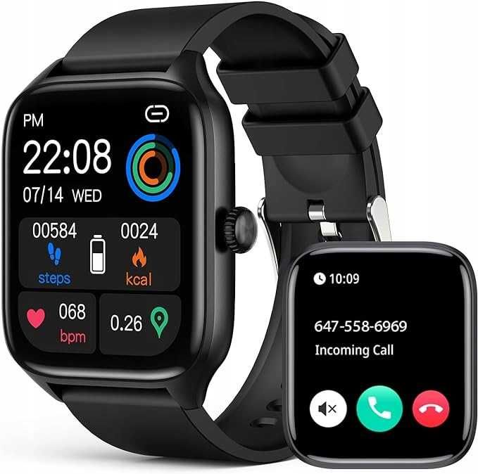 Smartwatch SOUYIE CZARNY inteligentny zegarek amoled ip67