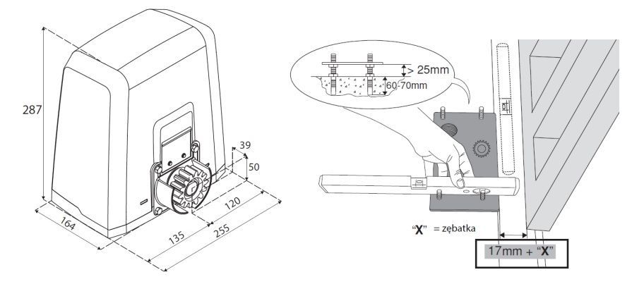 Silnik Napęd do bramy przesuwnej BFT BT A600