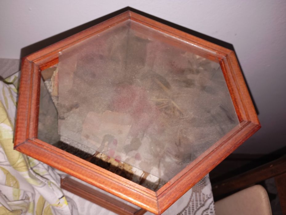 Terrário hexagonal decorativo