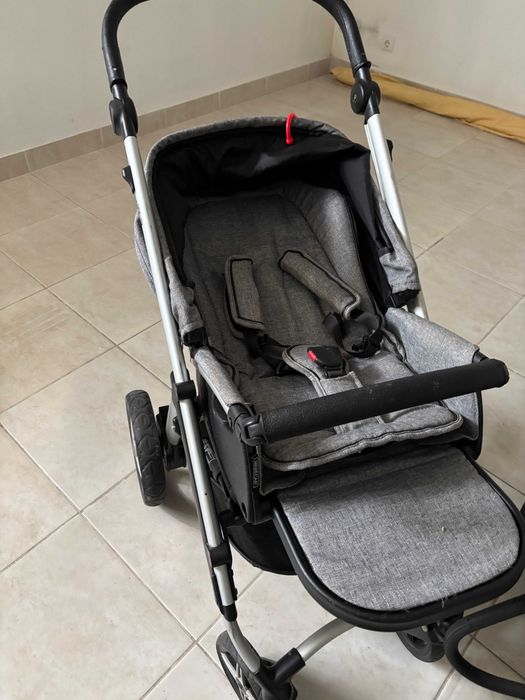 Carrinho + cadeira + isofix bebecar